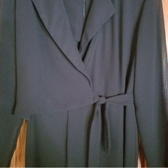 Vtg 90's Sheri Martin NY Sheer Double layer Wrap front jumpsuit - Picture 4 of 10